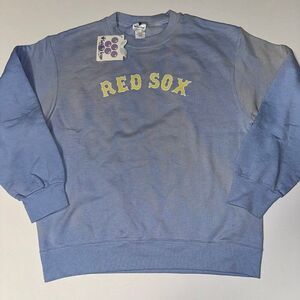 NEW WOMENS RED SOX TIE DIE SWEATER